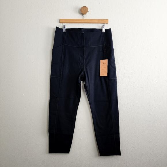 NWT Girlfriend Collective Compressive 7/8 Pocket Legging 3XL Black High Rise - Picture 1 of 12